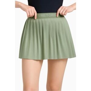 Tretorn Olive Green Pleated Pull On Skort Athleisure Golf Skort XL